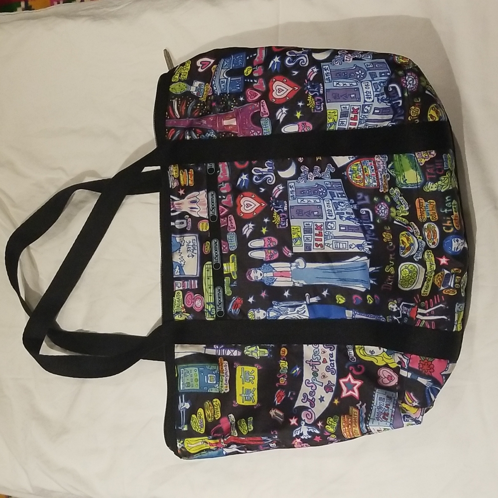 LeSportsac Nylon Tote - travel print!